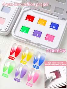 AiFer 6 Colors Base Coat Gel Series, High Saturation Popular Semi-Solid Painting Style Nail Gel Polish, Salon Use - Multicolor - View 7