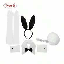 Easter Bunny Costume Set  Including Rabbit Ear Headband Cuff And Rabbit Tail Accessories - ES1026Z21A - View 10