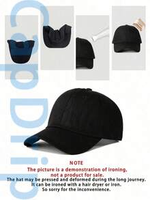 Black 1pc Unisex Von-Dutchs Print Baseball Cap, Hat, Curved Brim, Dad Cap.Suitable Daily Use And Outdoor Activities.Outdoor Adjustable Cap.Spring-Summer Travel, Tourism, Beach Vacation Hat. - Trắng 2 - Xem 1