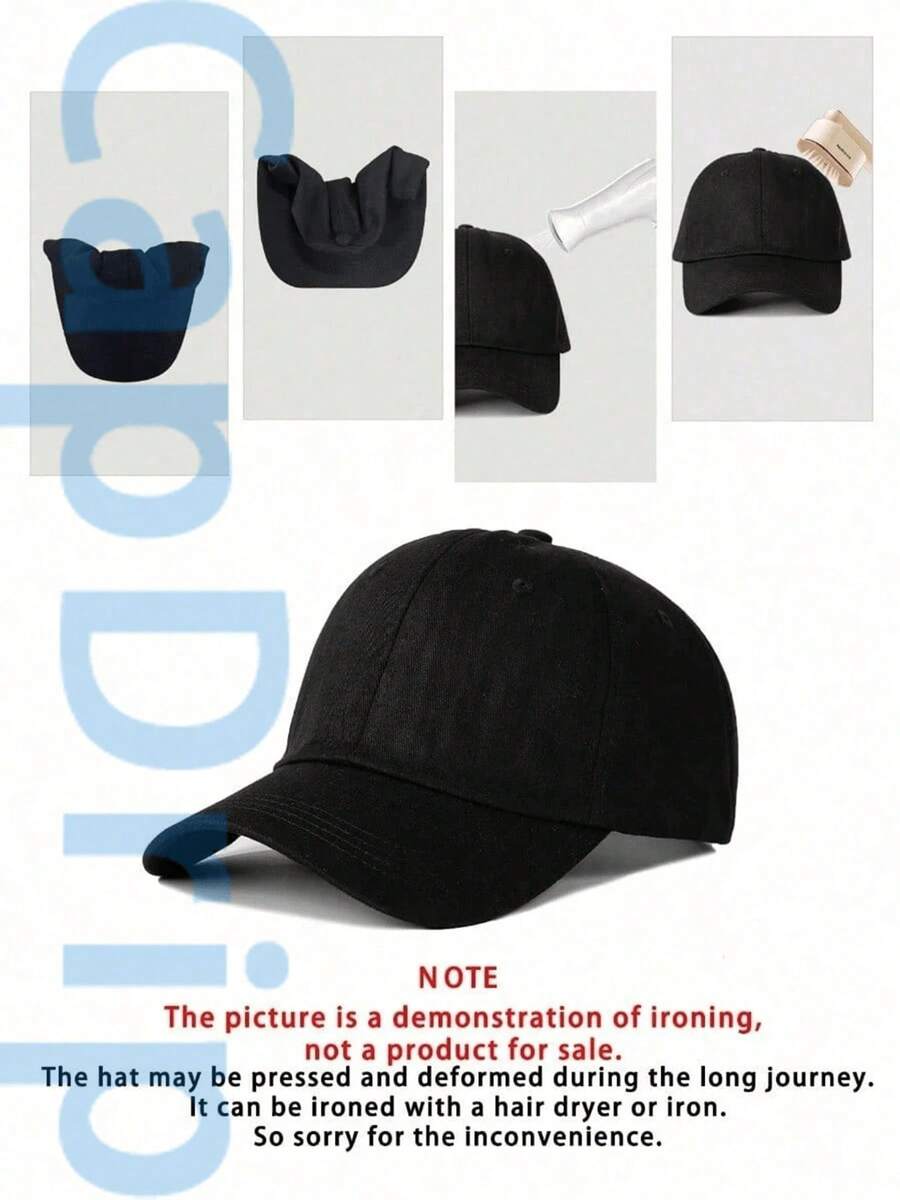 Black 1pc Unisex Von-Dutchs Print Baseball Cap, Hat, Curved Brim, Dad Cap.Suitable Daily Use And Outdoor Activities.Outdoor Adjustable Cap.Spring-Summer Travel, Tourism, Beach Vacation Hat. - Trắng 2 - Xem 1