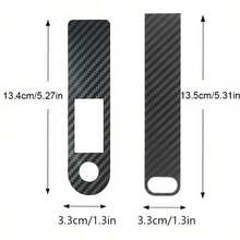 Miếng dán bảo vệ bằng sợi carbon tương thích với bảng điều khiển và tay ga xe điện M365 PRO, phụ kiện xe điện, tấm che nút điều khiển, cần ga, màng sợi carbon. - màu đen - Xem 5
