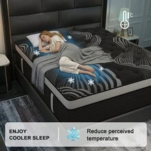 Duchess 12 / 14 Inch  Medium Firm Hybrid Mattress In A Box  – Twin, Full, Queen, King Gel Memory Foam Pocket Spring Fiberglass-Free - 14 Inches - View 7