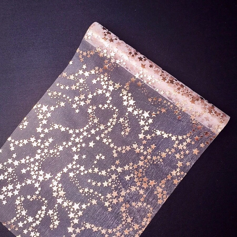 1件金色网状星形桌旗,金箔材质,可遮盖餐具,经久耐用,适用于婚礼、生日派对、母亲节、父亲节、情人节等节日装饰,以及日常家庭聚会。 - 玫瑰金 - 查看 1