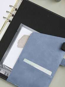 Sổ tay A6 có thể thay ruột, bìa da có khóa cài, in logo tùy chỉnh, sổ tay cá nhân hóa cao cấp, văn phòng phẩm tối giản, quà tặng doanh nghiệp, quà sinh nhật, quà tặng giáo viên, sử dụng văn phòng và hàng ngày. - Nhiều màu - Xem 7