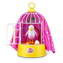 Pets Alive 魔法鸟 Polly，互动电子宠物玩具，会说话并重复你说的话的毛绒玩具鸟，可爱新奇礼物，适合 3 岁及以上女孩和儿童。 - 彩色 - 查看 8
