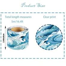 Ocean Wave Border Trim For Bulletin Board Blackboard Classroom Decoration Paper - Single Piece - View 2