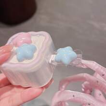 Bộ 5 món bảo vệ sạc 40W chuẩn Mỹ Polka Dot Star màu hồng đính đá, kèm dây quấn cáp dữ liệu, chống gãy, chống rơi - Những ngôi sao chấm bi - Xem 4