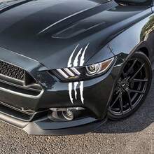 1pc Black & White Ghost Claw Eyebrow Sticker, Funny Car Sticker, Waterproof Scratch-Resistant Sticker, Creative Car Accessories - Ghost Claw - View 13
