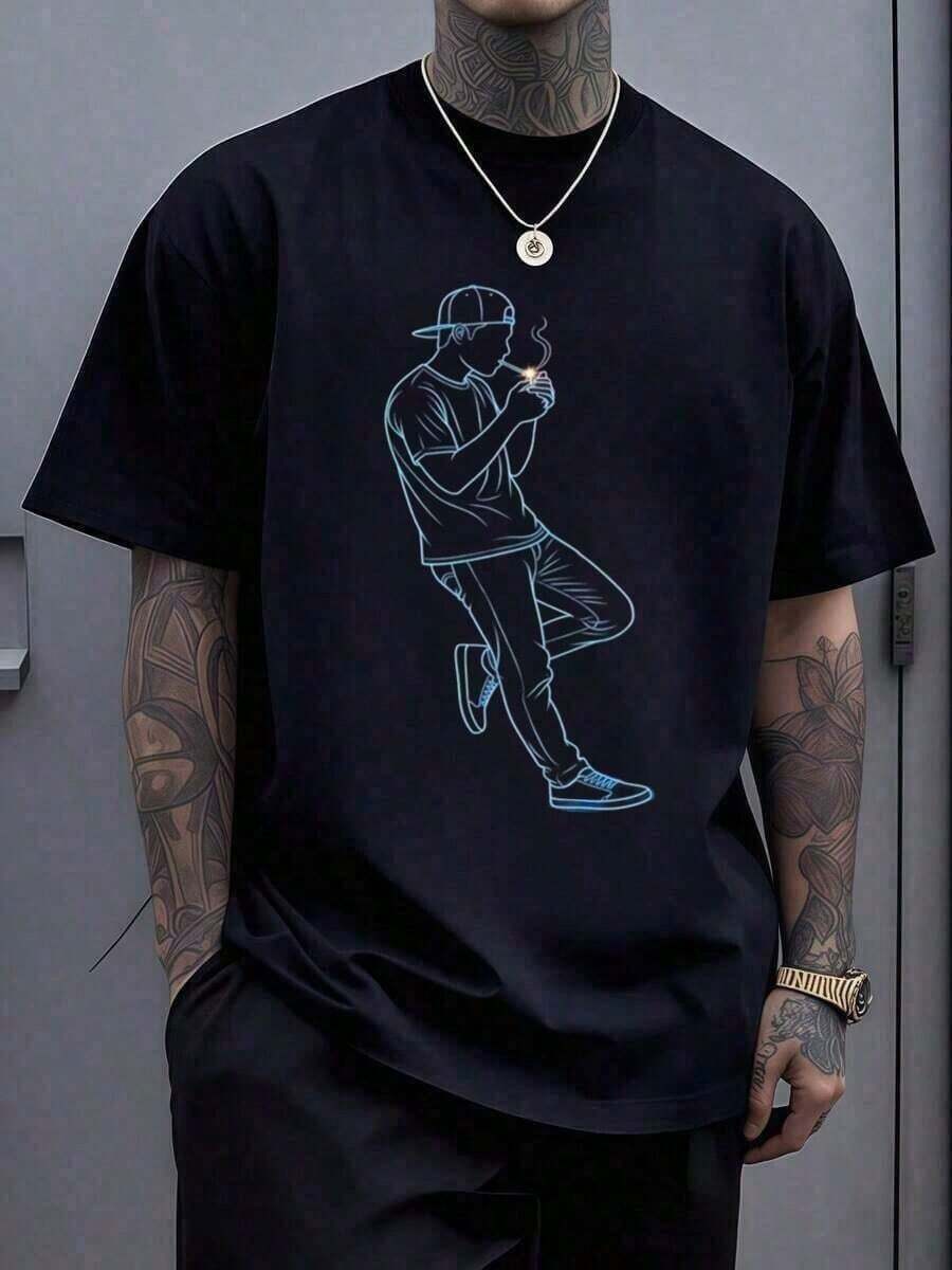 Classic Michael Jacksons King Of Pops-Shirt,Men Fashion Rock-Shirt,Punk Pullover-Shirt,Value Hot% Cotton-Shirt,Suitable Fans,& Holiday Men And Women Graphic Tee, Music 0ZZT - 黑色 4 - 查看 1