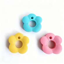 Multicolor Flower Shape Silicone Key Caps Set, Durable Color-Coded Key Covers, Easy Install Key Identifier Protectors For Key Management, Cute Keychain Accessories For Home Office Use, Sweet Gifts For Sisters Friends & Valentine's Day - Multicolor - View 9