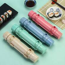 1 bộ dụng cụ làm sushi cuộn - Tự làm sushi cuộn - Khuôn ép sushi đơn giản - Bộ dụng cụ làm sushi bằng nhựa polyethylene cho người mới bắt đầu - Dụng cụ nhà bếp - Xem 7