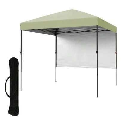 Techigher Pop Up Gazebo With 1 Sidewall 2.2m X 2.2m, Waterproof Pop Up Tent, Center Lock One Push Instant Event Shelter Canopy, Folding Party Tent With Carry Bag