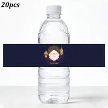 10pcs/20pcs Eid Al-Adha Festival Sheep & Crescent Moon Pattern Water Bottle Labels - Eid Water Bottle Packaging - Multicolor - View 8