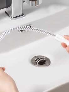 2件套管道疏通工具，四爪管道疏通器，毛发堵塞清除器，水槽清洁刷，管道堵塞清理工具，清洁用品，适用于厨房水槽、浴室水槽、地漏和马桶 - 彩色 - 查看 10