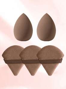 42件套化妆工具套装，包含：25支化妆刷套装+1个多功能防水拉链化妆包+1个发带+2个手碗挂绳+1个化妆刷清洁工具+3个化妆海绵+3个三角粉扑+3个迷你化妆海绵+3个迷你气垫粉扑，一应俱全，新手友好 | 方便旅行携带，送礼佳品 | 新手/女性的完美之选 - 彩色 - 查看 12