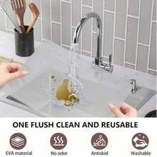 1 Roll Waterproof Anti-Moisture Drawer Liner, Suitable For Kitchen Counters, Wardrobes, Special Paper Shoe Cabinet Liner, Waterproof Anti-Moisture EVA Cabinet Liner For Kitchen, Refrigerator, Wardrobe, Non-Slip And Trimmable - Transparent Diamond Pattern - View 8