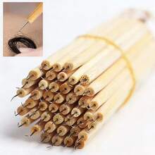 Bộ dụng cụ làm tóc giả dành cho người mới bắt đầu bao gồm 5 lưới ren tóc giả và 3 kim thông gió, thích hợp cho người mới bắt đầu thực hành làm tóc giả ren. - Xem 4