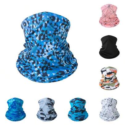 Bộ 3 chiếc khẩu trang chống nắng bằng lụa băng mùa hè, băng đô thể thao ngoài trời, khẩu trang lụa băng không xù lông, thích hợp cho đạp xe, lái xe, câu cá, chơi bóng, chạy bộ, thể thao.