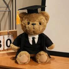 1 pieza Muñeco de peluche de oso doctor de dibujos animados lindo, muñeco de peluche para la temporada de graduación, oso de peluche con disfraz de doctor con lazo esponjoso y gracioso, recuerdo de graduación estudiantil, accesorio para fotos, decoración del hogar, regalo de cumpleaños para niños, regalo para novia, mejor amiga, Día de la Madre, Día del Niño - Multicolor - Ver 13
