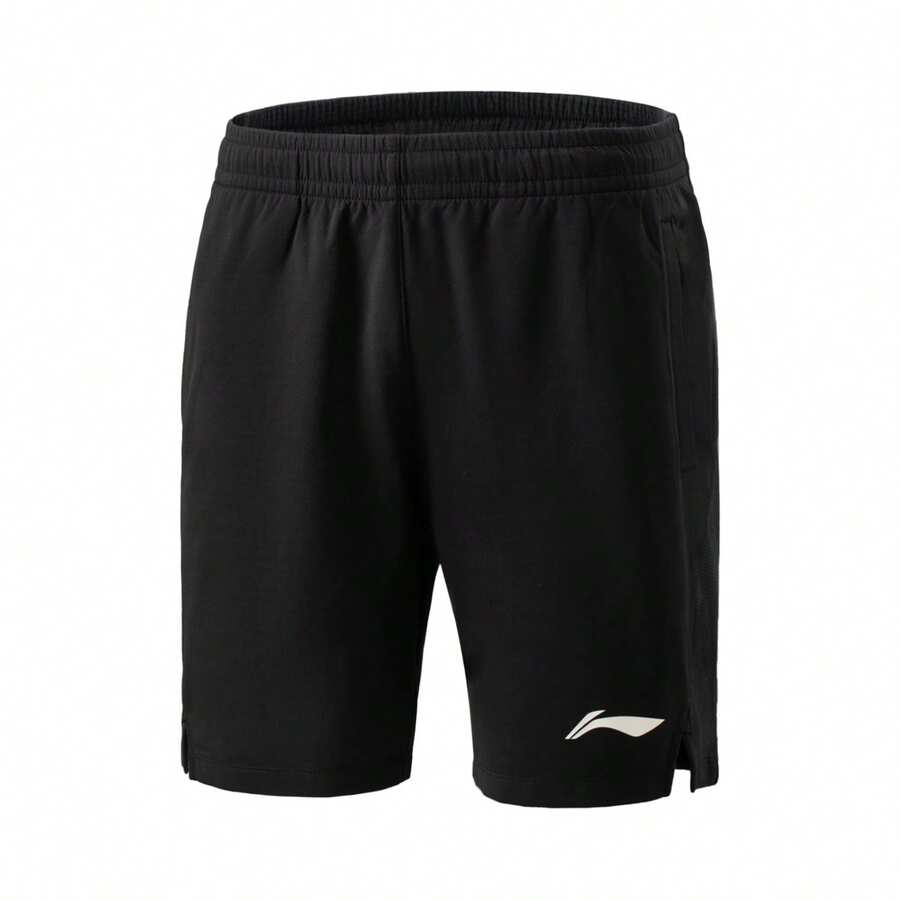 Quần short thi đấu cầu lông LI-NING Provincial Team Series, quần tập luyện chuyên nghiệp thoáng khí, nhanh khô dành cho nam giới AAPV045 - màu đen - Xem 1