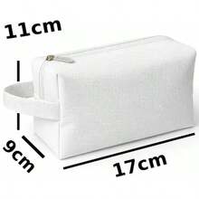 Kit 5 Plain Toiletry Bags Without Print To Personalize Gift - Baby Blue - View 5