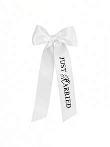 1pc/2pcs/3pcs Polyester Champagne Bottle Decorative Ribbon, White Gift Wrapping Bow, Suitable For Wedding Celebration, Birthday Party, Etc. Users Need To Tie The Bow Themselves. - Multicolor - View 12