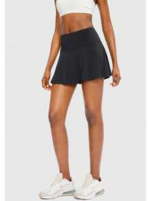 Pleated Tennis Skirt For Women With 4 Pockets Women's High Waisted Athletic Golf Skorts Skirts For Running Casual, Lightweight Athletic Golf Skorts Skirts - màu đen - Xem 2