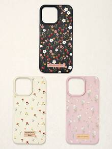 3 件套花卉印花手机壳，兼容 和 Galaxy，采用甜美、浪漫、可爱的粉色、白色、玫瑰红配色设计，特别适合年轻女性。 - 彩色 - 查看 21