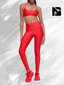 Airlift Winter Warm High-Waist Legging - Bright Red - View 3