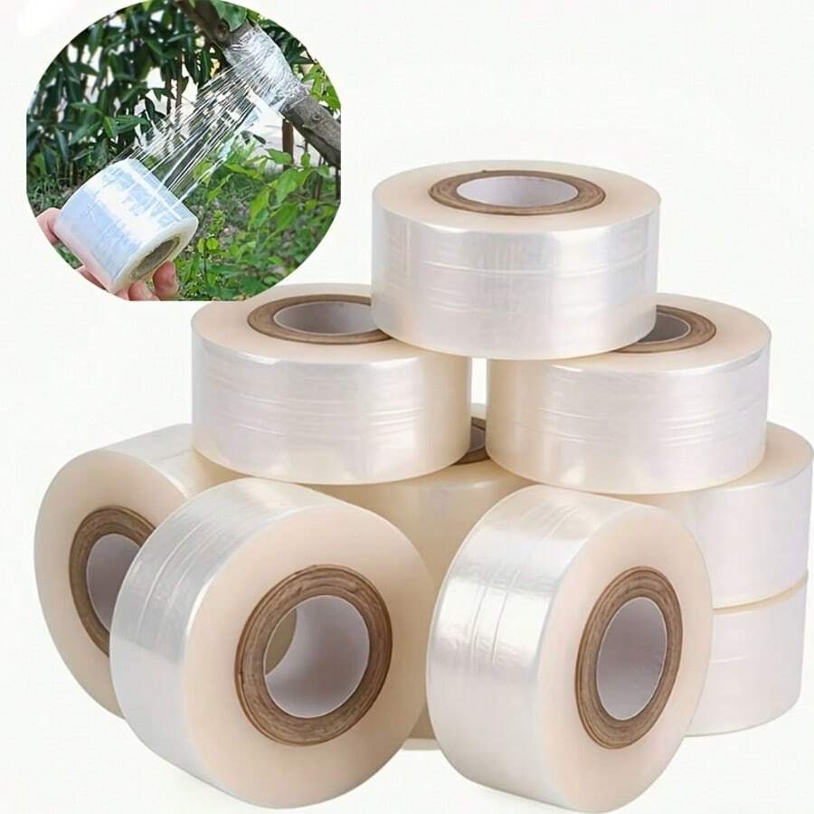 2/4 cuộn màng bọc ghép cây bằng nhựa PE, màng co tự dính dùng để băng bó và ghép cây ăn quả. - nhiều màu - Xem 1