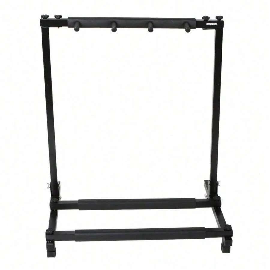 Triple Folding Multiple Guitar Holder Rack Stand(3 Pieces) - Black - View 1