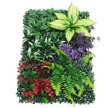 40x60厘米(15.75x23.62英寸)人造塑料绿色植物墙饰,逼真蕨类植物墙板,经久耐用,栩栩如生,适用于室内/室外婚礼、派对、花园、后院围栏和家居装饰 - 彩色 - 查看 4