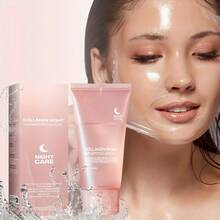 Collagen Overnight Peel-Off Mask (Buy 4 Sets, Get 2 Free). Formulated With Potent Collagen Ingredients, This Mask Deeply Penetrates The Pores To Effectively Minimize Their Appearance, Boost Elasticity, Smooth Wrinkles, Address Sagging Pores, And-By Moisturizing And Firming The Skin-Alleviate Signs Of Skin Laxity. (Plus: Receive 6 Additional Jelly Brushes As A Bonus Gift.) - Bộ 6 cái - Xem 9
