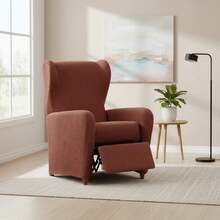 Kiva Universal And Versatile Recliner Chair Cover, Various Colors Available – Easy-To-Fit Protective Chair Cover For Backrest, Seat And Arms - Ulysses Oranye - View 1