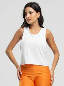 Vicbela Women Sports Tees & Tanks - White - View 7