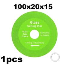 1pc/3pcs/5pcs 4-Inch Glass Cutting Disc, Multi-Functional Ultra-Thin Diamond Saw Blade For Cutting Bottles, Ceramics, Jade, Tiles, Slabs - A - View 7