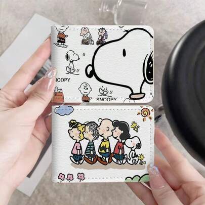 Ví đựng giấy phép lái xe hình hoạt hình SNOOPY dễ thương, 2 trong 1, tích hợp giấy đăng ký xe và giấy phép lái xe, kiểu dáng thời trang.