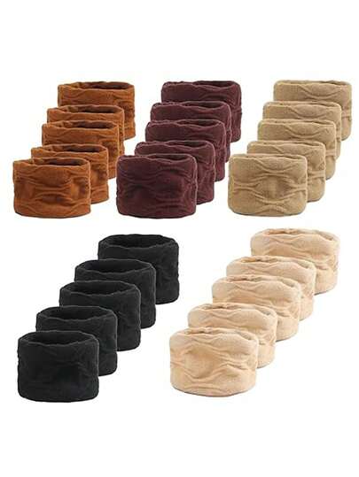 MH 25个装发圈，柔软无缝棉尼龙弹性马尾发圈，不伤发橡皮筋，适合浓密头发，弹力发饰，适合女孩和女士