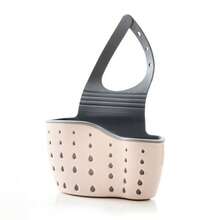 Hanging Sink Organizer With Silicone Storage, Adjustable Strap, Sponge & Drain Rack - General Purpose - View 9