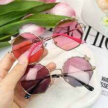 1/2 chiếc kính trẻ em, kính thời trang gọng kim loại họa tiết nơ hoạt hình cho bé trai/bé gái. - Nhiều màu - Xem 10