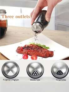 Bộ 6 lọ đựng gia vị xoay tròn kèm hũ thủy tinh và nắp thép không gỉ, giá đựng gia vị tiết kiệm không gian, hũ thủy tinh đựng gia vị có thể tái sử dụng với nắp rắc, thích hợp cho nhà bếp, mặt bàn, nấu nướng, làm bánh, gia đình và sử dụng hàng ngày. - Nhiều màu - Xem 10