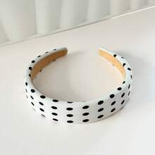 Adorable Polka Dot Hairband Inspired By French Fashion  Bow Headband For Girls And Women Comfortable Elastic Design Perfect For School Office Or Weekend Styling - Đỏ - Xem 6