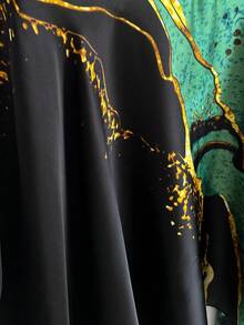 1 chiếc khăn choàng/khăn quàng cổ bằng chiffon mỏng nhẹ, thời trang, đa năng, thanh lịch dành cho nữ, thích hợp cho bãi biển, chống nắng, trang trí trang phục thường ngày, kỳ nghỉ. - Màu xanh lá cây đậm - Xem 4