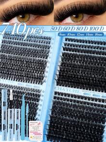 Bộ nối mi giả 800/740 sợi riêng lẻ, dung lượng lớn, 10D/20D/30D/40D+50D/60D/80D/100D, độ cong D, chiều dài 10-16mm. Tự làm mi giả dạng chùm với hiệu ứng trang điểm tự nhiên, tạo hàng mi dày và dài. Siêu mềm, nhẹ và có thể tái sử dụng. Mi giả được tách rời từng sợi. - Nhiều màu - Xem 15