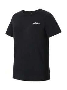 Adidas Camiseta Esportiva Feminina Nova, Confortável e Respirável de Manga Curta - Preto - Visão 1