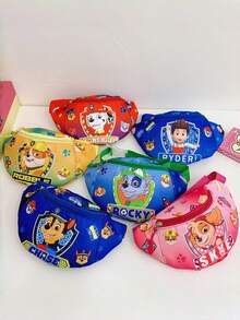 1 chiếc túi đeo hông thời trang in hình hoạt hình Paw Patrol, túi đeo vai đơn giản, túi đeo chéo dễ thương thích hợp cho du lịch và đi làm. - Nhiều màu - Xem 2