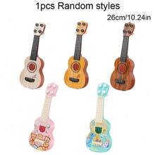 Tecforood Gitar Mainan Ukulele Mini Portabel untuk Pemula, Instrumen Ukulele Kecil Ringan dengan Desain Serat Kayu Realistis, Mainan Latihan Ritme dan Pembelajaran Musik yang Mudah, Gitar Kompak untuk di Rumah, Kelas, Perjalanan, Bermain di Luar Ruangan, Hadiah Kembali ke Sekolah, Ulang Tahun, Natal - MultiWarna - View 15