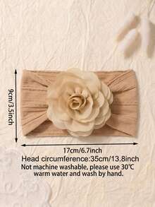 3 piezas Diademas con lazo para bebé recién nacido, accesorios para el cabello trenzados suaves y amigables con la piel, aptos para uso diario en todas las estaciones - Multicolor - Ver 2