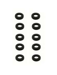 10pcsHigh Elasticity Silicone Anti-Slip Gasket, Available In Black And White Options. Suitable For Fixing Headphones, Data Cables, And Power Cords. It Effectively Prevents Loosening And Detachment. . Compact And Portable. A Must-Have Gadget For Home And Office Use. - Multicolor - View 2