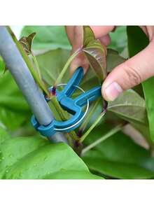 20个可调节植物夹 - 可重复使用的花卉、藤蔓、蔬菜和番茄园艺支撑架 - 耐用塑料材质，必备园艺工具 - A - 查看 3